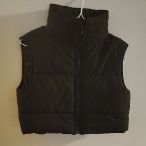 SHEIN Kids Black Quilted Vest